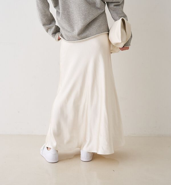 Rouge vif「サテンマーメイドイージーロングスカート」|スカート|