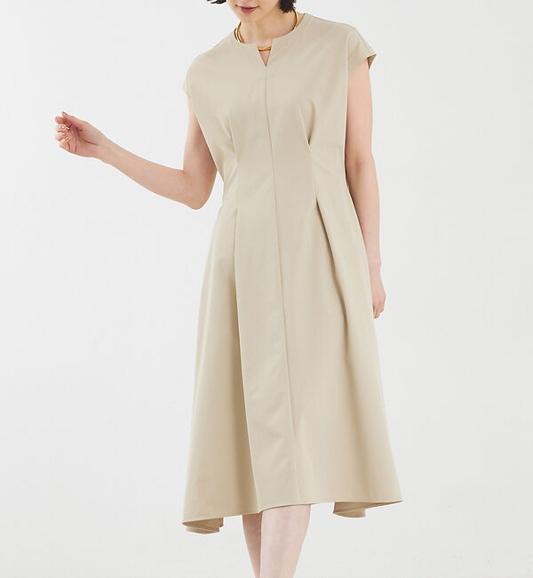 qualite「2WAYストレッチワンピース」|ワンピース|ベージュ