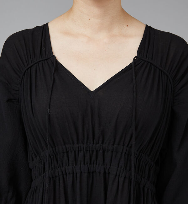 qualite「ウェストギャザーワンピース」|ワンピース|