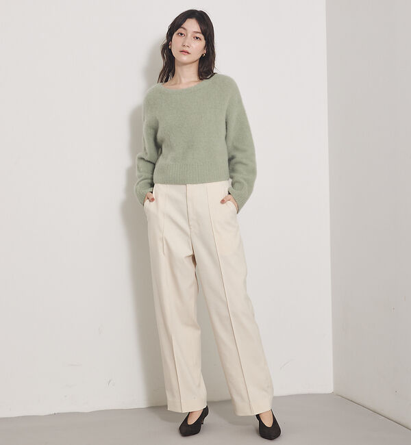 qualite「【Oggi 掲載】ツイルピンタックパンツ」|その他|