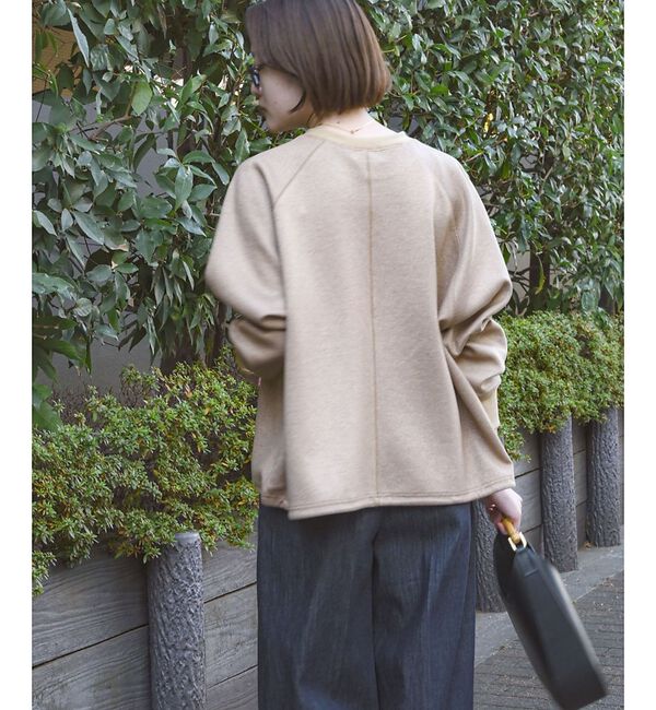 qualite「【ラフすぎない大人のスウェット】ラメスウェットプルオーバー」|スウェット・ジャージ|