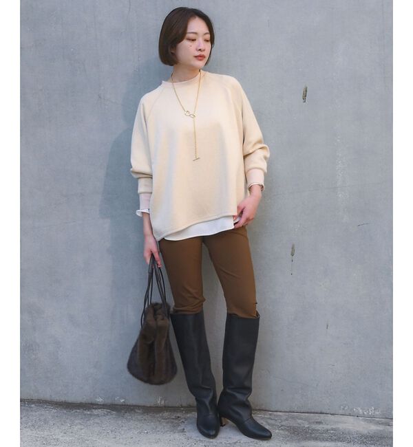 qualite「【ラフすぎない大人のスウェット】ラメスウェットプルオーバー」|スウェット・ジャージ|