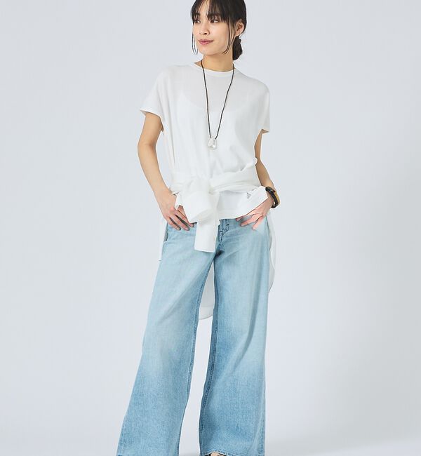 qualite「【YANUK】Wide Flare MFT ワイドフレアパンツ」|デニム|