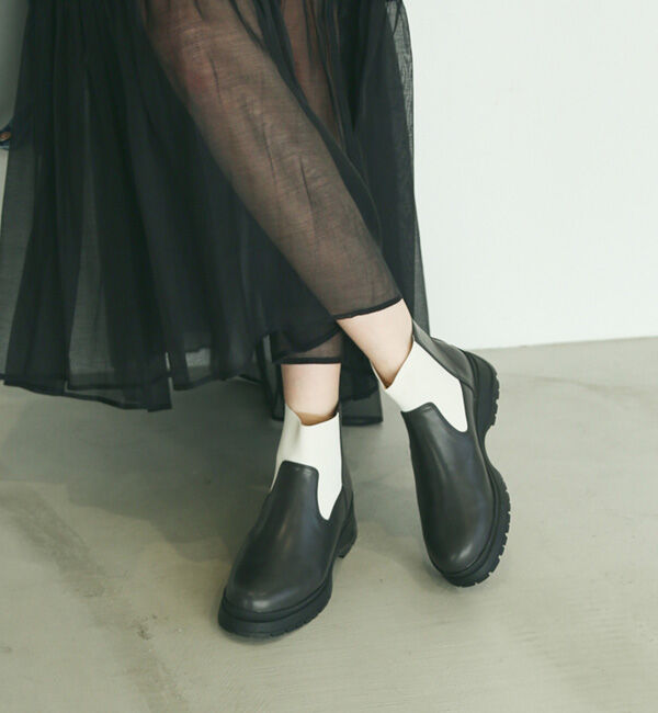 AU BANNISTER「【LAROUTE】サイドゴアブーツスニーカー」|ショートブーツ|チャコールグレー