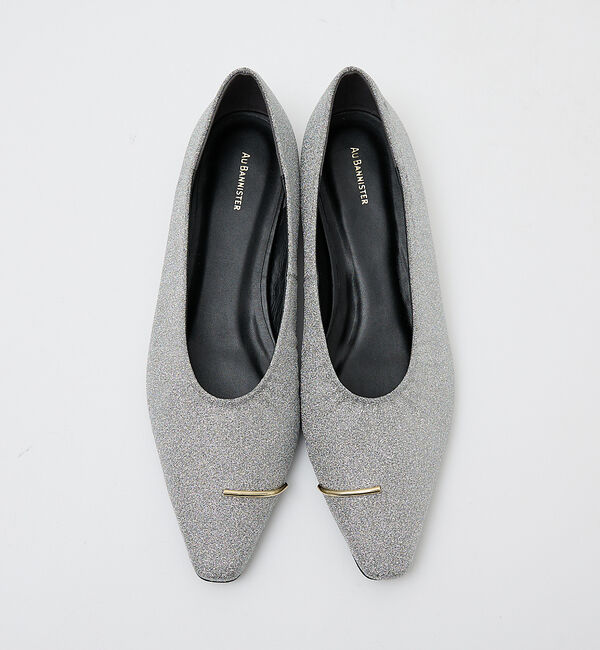 AU BANNISTER「メタルモチーフ フラットパンプス」|パンプス|