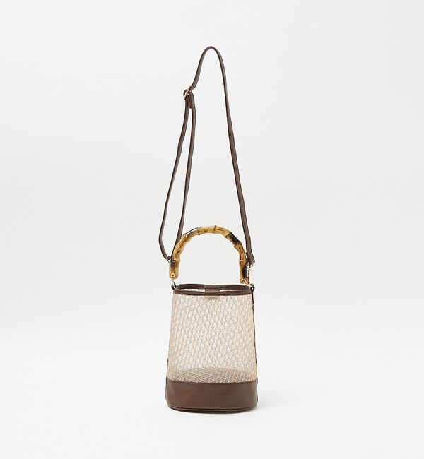 LOWELL things「●SOUER/バンブーハンドルチュールバッグ」|ハンドバッグ|