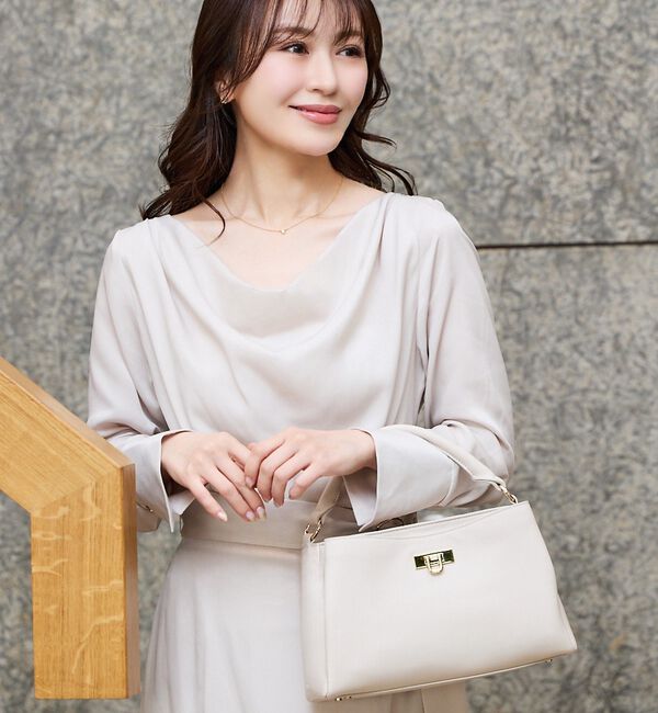 LOWELL things「【ちばゆかさんコラボ】3WAYスクエアハンドバッグ【予約】」|ハンドバッグ|