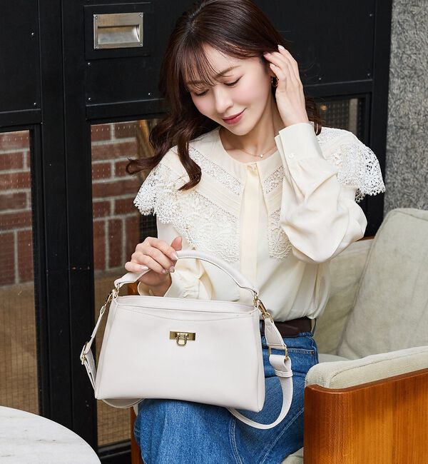 LOWELL things「【ちばゆかさんコラボ】3WAYスクエアハンドバッグ【予約】」|ハンドバッグ|