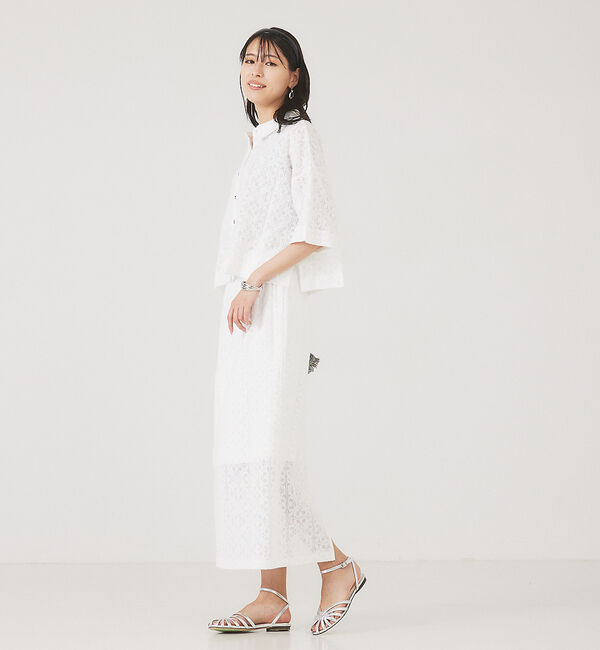 abahouse mavie「レースタイトスカート」|スカート|