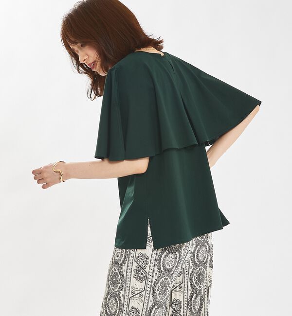 abahouse mavie「シルケットマルチWAYケーププルオーバー」|Tシャツ・カットソー|