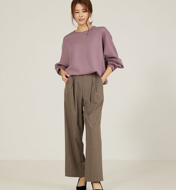 abahouse mavie「ライトダンボールドルマンプルオーバー」|スウェット・ジャージ|