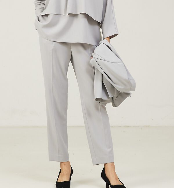 abahouse mavie「【エニデイカセット】タックテーパードパンツ」|スラックス|