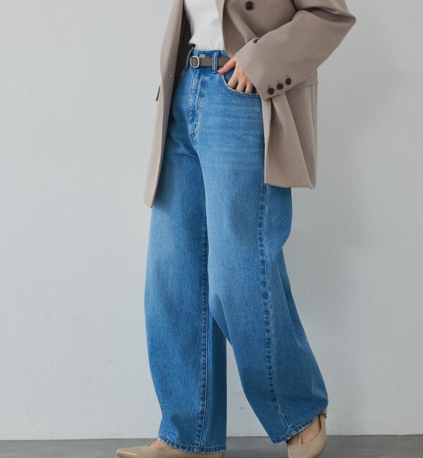 abahouse mavie「【GISELe 4月号掲載】ウォッシュドバレルジーンズ」|デニム|