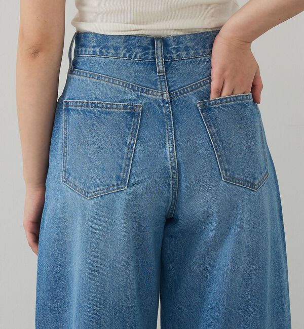 abahouse mavie「【GISELe 4月号掲載】ウォッシュドバレルジーンズ」|デニム|