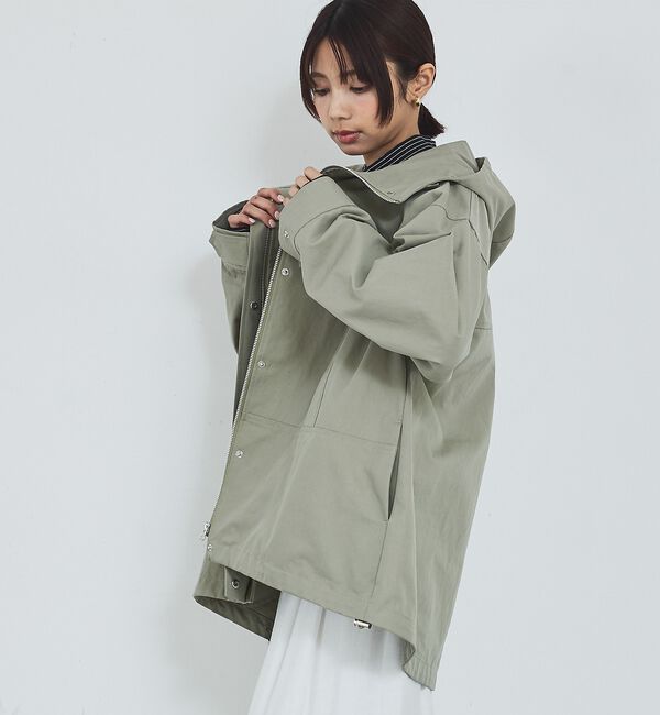 abahouse mavie「【春アウター】フーデッドブルゾン」|ブルゾン・スタジャン|