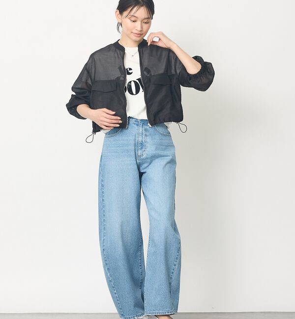 abahouse mavie「【サッと羽織れる】シアーブルゾン【予約】」|ブルゾン・スタジャン|