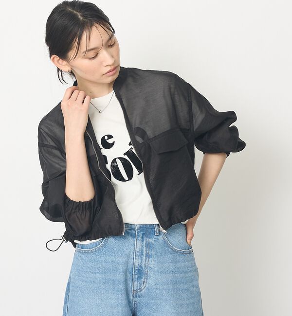 abahouse mavie「【サッと羽織れる】シアーブルゾン【予約】」|ブルゾン・スタジャン|
