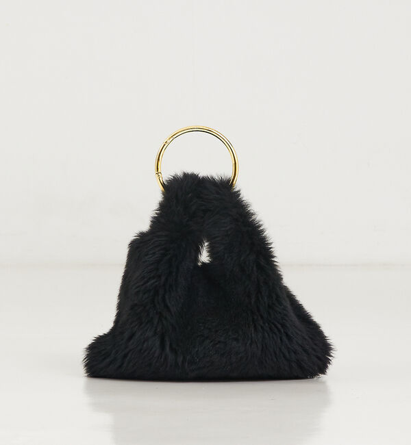 The Store by C' 「【CARUS】GOLD RING FUR BAG／ゴールドリングファーバッグ」|ハンドバッグ|