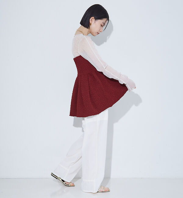 NOMINE「ふくれ ジャガード ビスチェ キャミソール」|キャミソール|