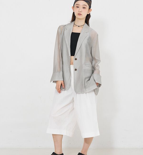 NOMINE「バックスリット シルキー シアー ジャケット」|その他|