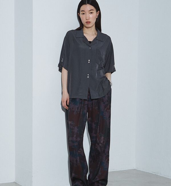 NOMINE「【セットアップ対応】ヴィンテージサテン 開襟 シャツ」|シャツ・ブラウス|