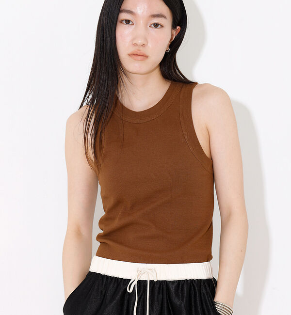 NOMINE「カップイン テレコ タンクトップ」|キャミソール|