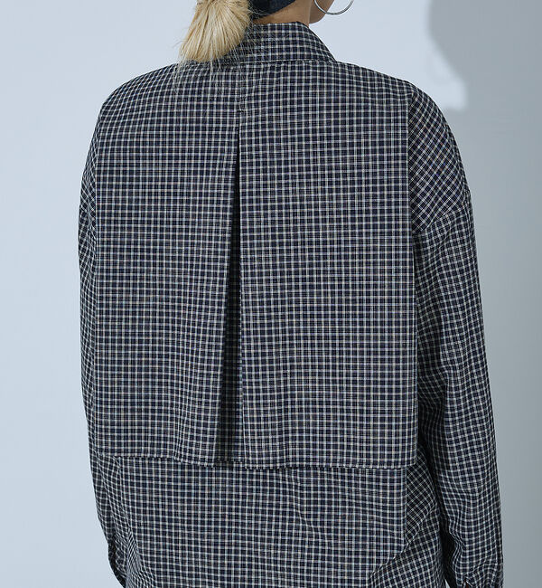 NOMINE「【ユニセックス】ロングヨーク オーバーサイズ チェックシャツ」|シャツ・ブラウス|