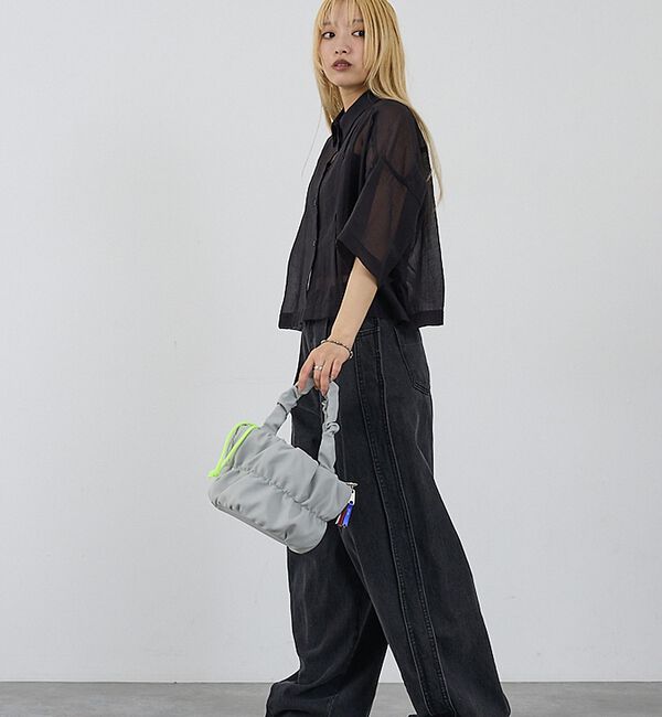 NOMINE「【cheek】pokkori kincyaku2way 2WAY 巾着 ミニトー」|トートバッグ|