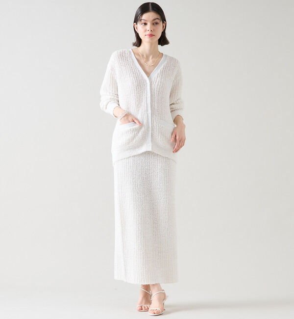 TIARA「ツイードライクカーディガン」|カーディガン|