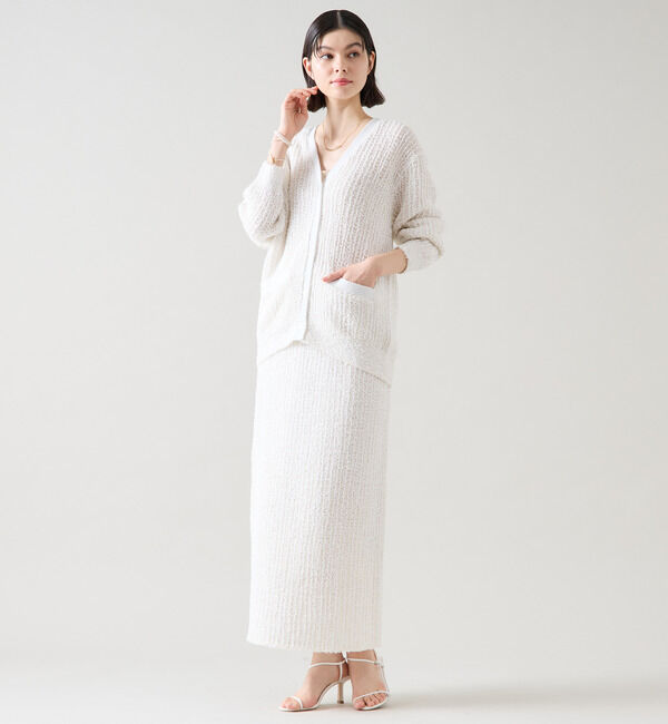 TIARA「ツイードライクカーディガン」|カーディガン|