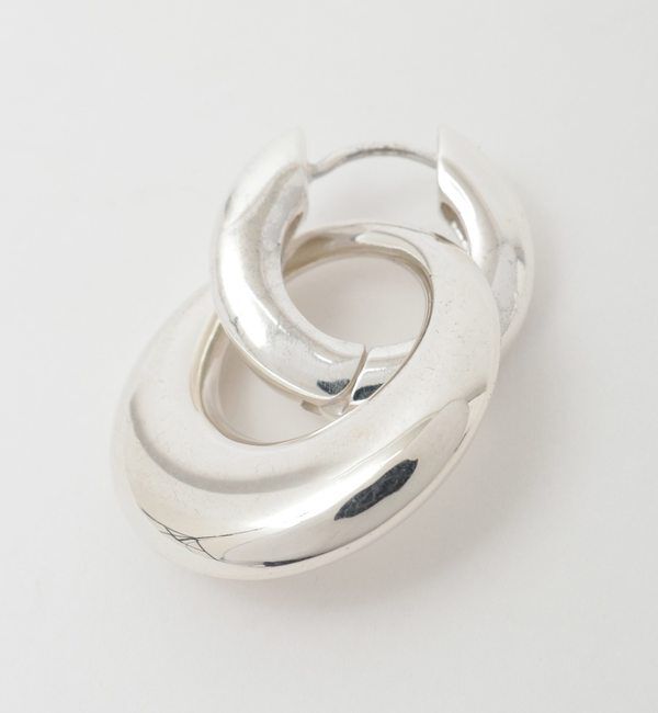 TIARA「【quip queint/クィップクエイント】trive double hoop pierce」|ピアス|