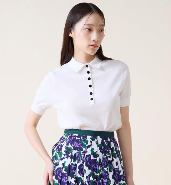 TIARA「ポロニットプルオーバー」|ニット・セーター|