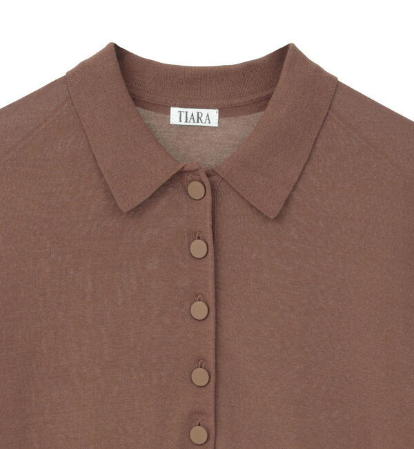 TIARA「ポロニットプルオーバー」|ニット・セーター|