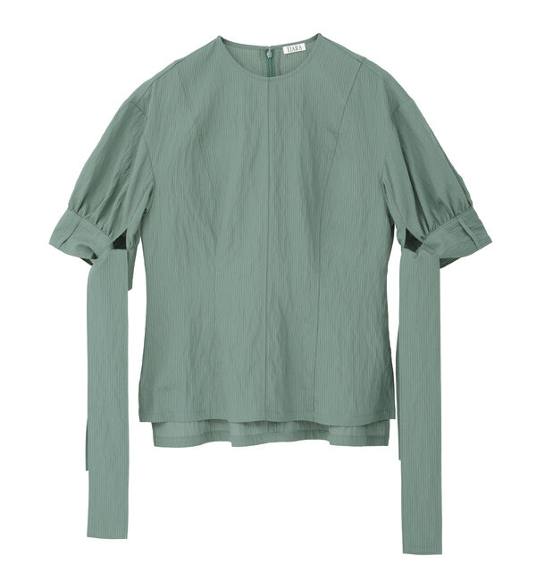 TIARA「リボンスリーブブラウス」|シャツ・ブラウス|グリーン