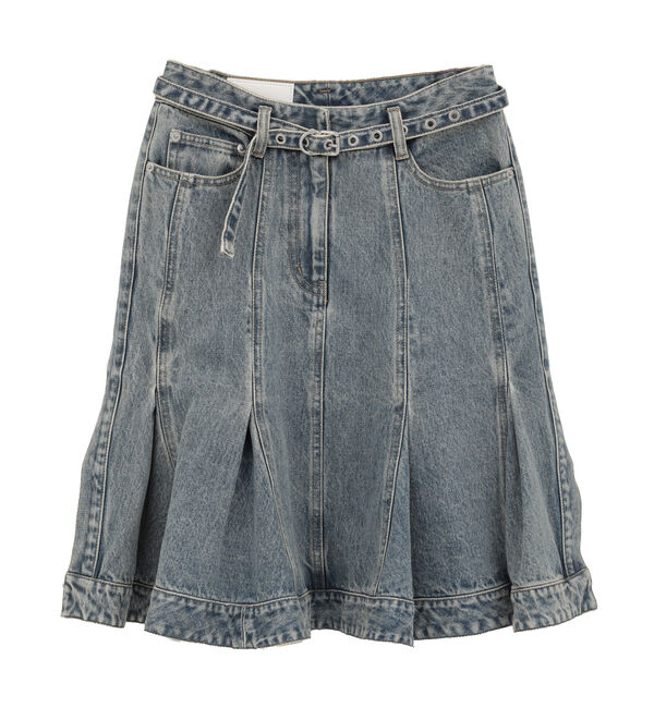 SOFFITTO「【3.1 Phillip Lim/スリーワンフィリップリム】belted denim skirt」|スカート|ブラック