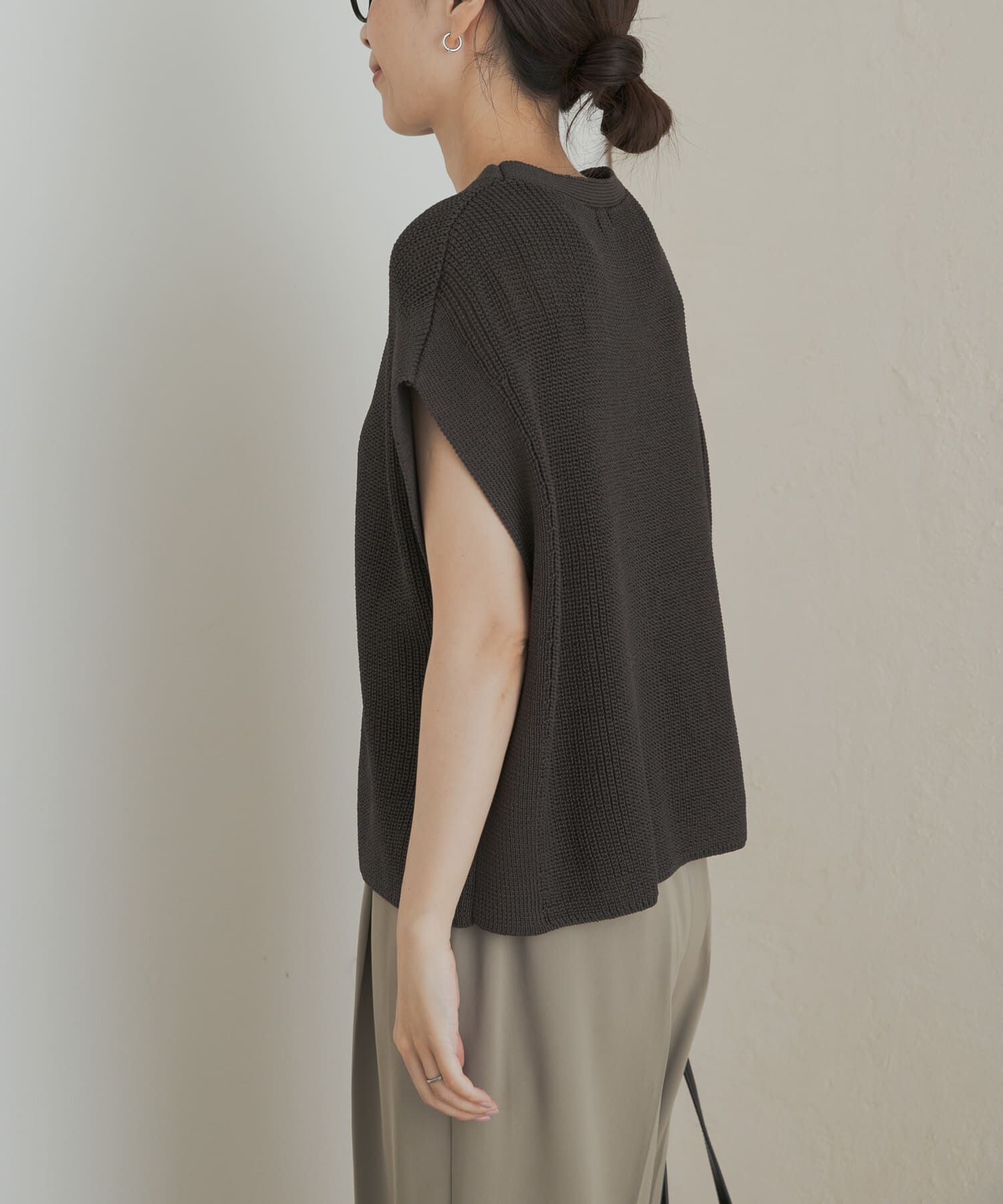 URBAN RESEARCH DOORS「リネンライクニットプルオーバー」|ニット・セーター|