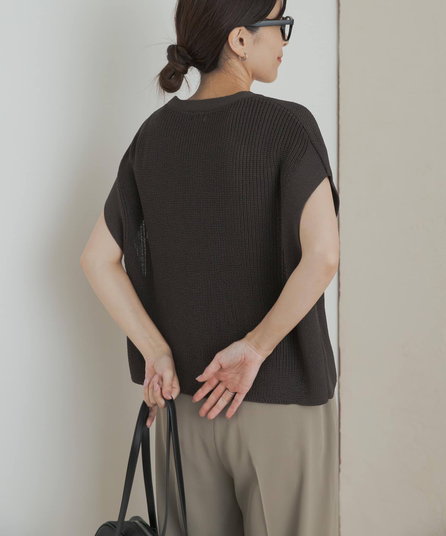 URBAN RESEARCH DOORS「リネンライクニットプルオーバー」|ニット・セーター|