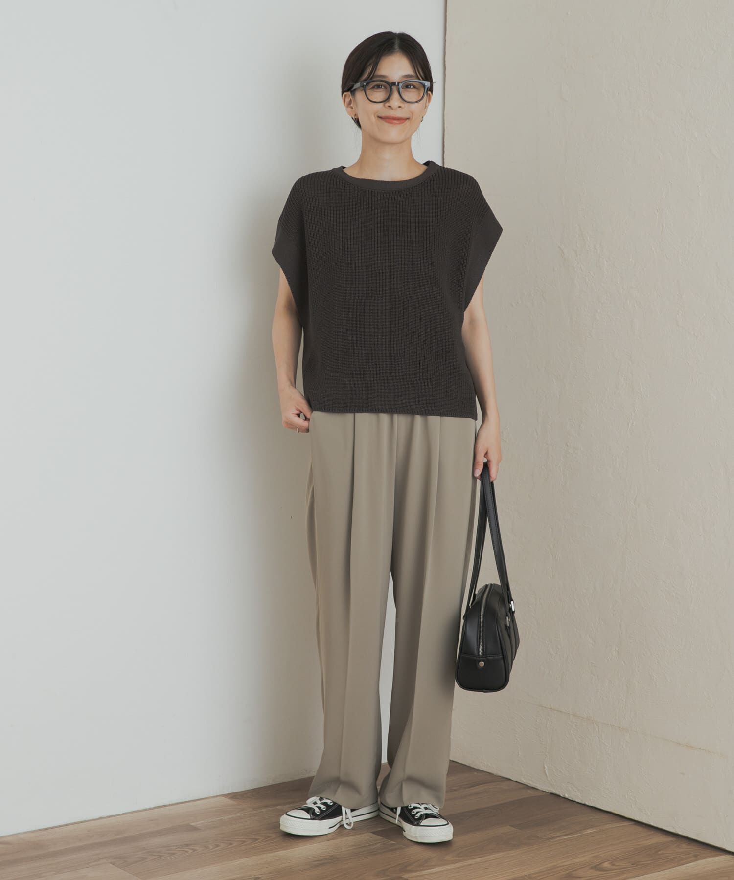 URBAN RESEARCH DOORS「リネンライクニットプルオーバー」|ニット・セーター|