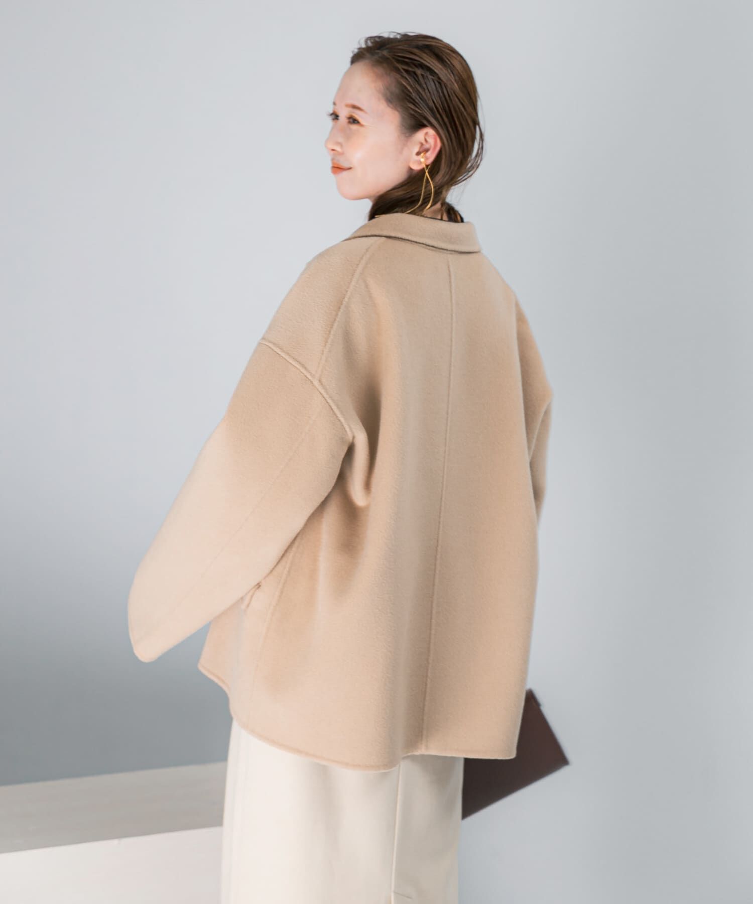 URBAN RESEARCH ROSSO「リバージャコット」|ノーカラーコート|