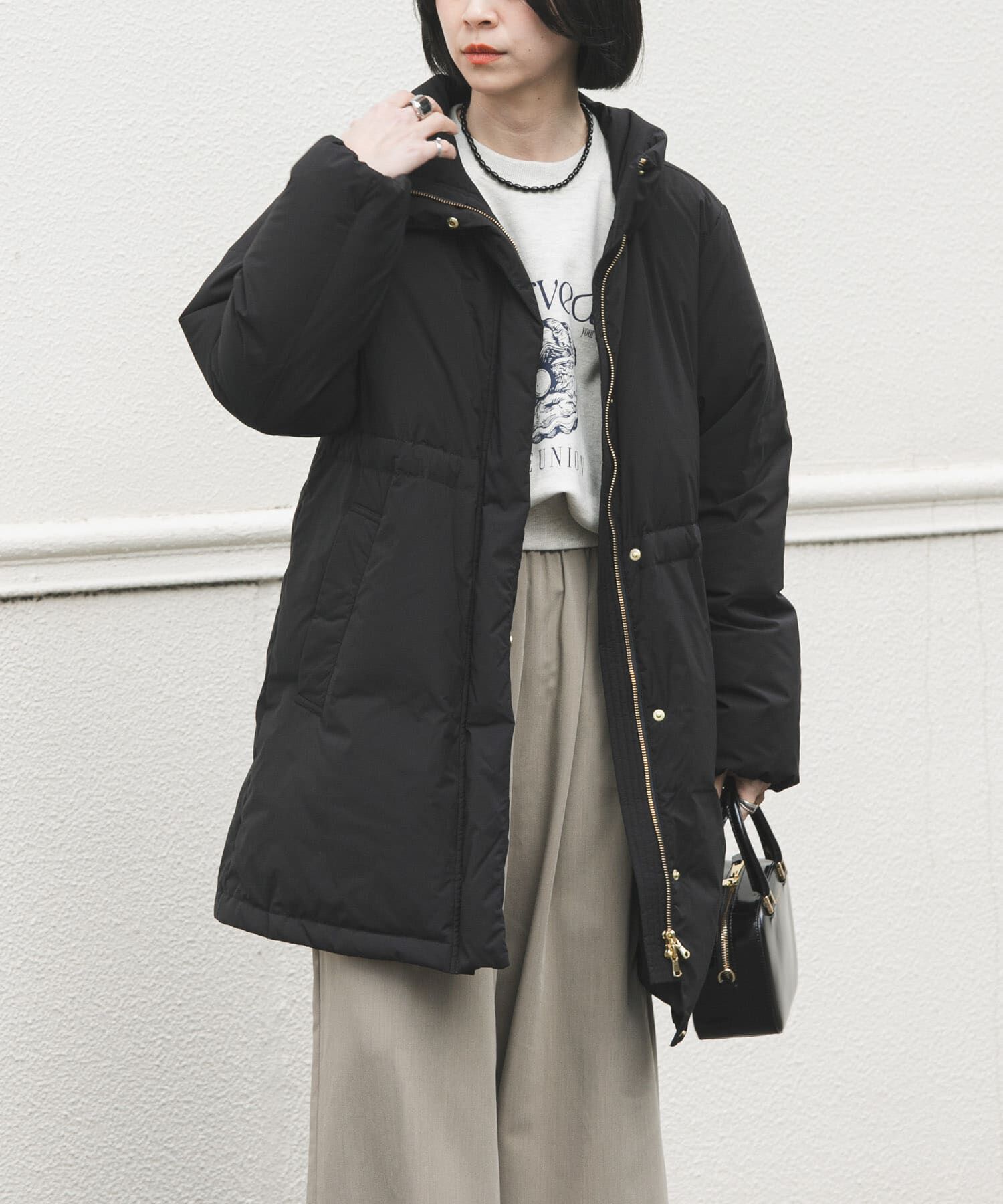 URBAN RESEARCH「スタンドカラードロストダウンコート」|ダウン|