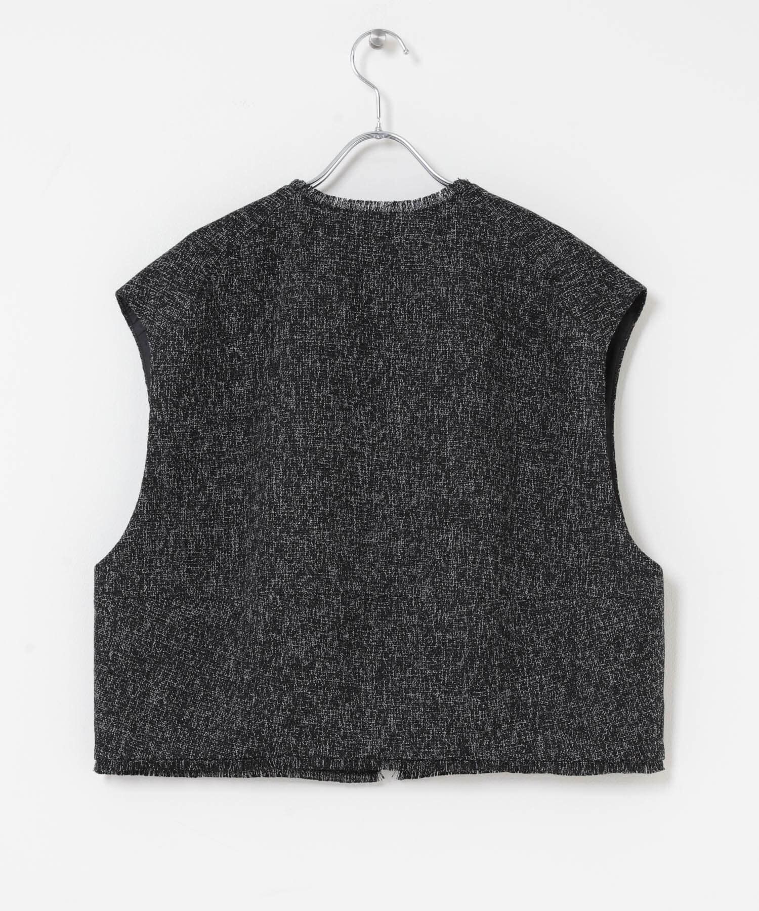 URBAN RESEARCH ROSSO「『別注』CHIGNON&times;ROSSO　ツイードショートベスト」|ベスト・ジレ|