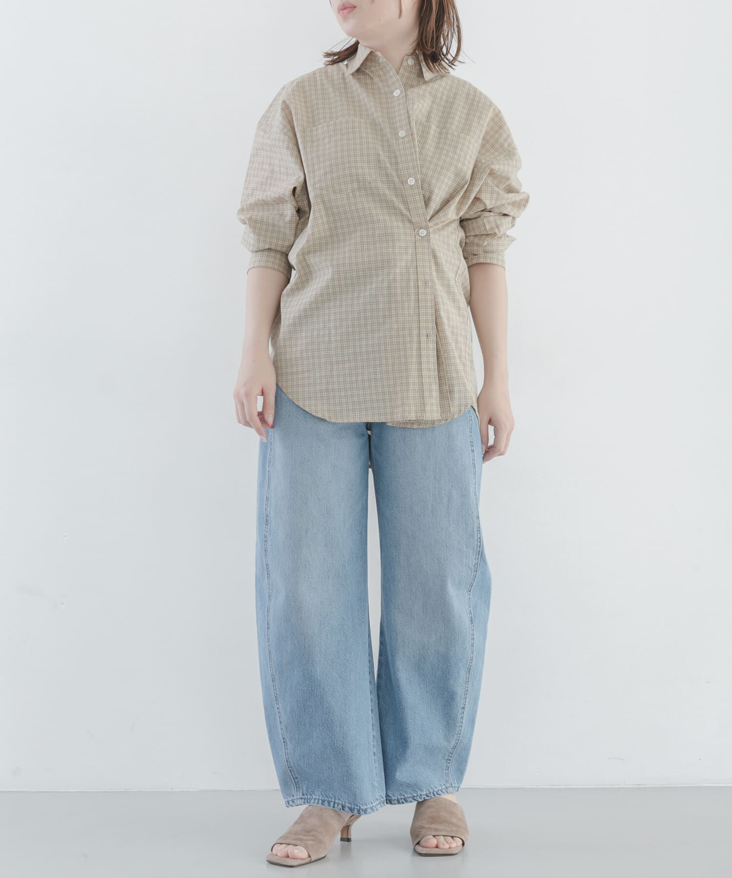 Sonny Label 「シームデザインバレルデニム」|デニム|