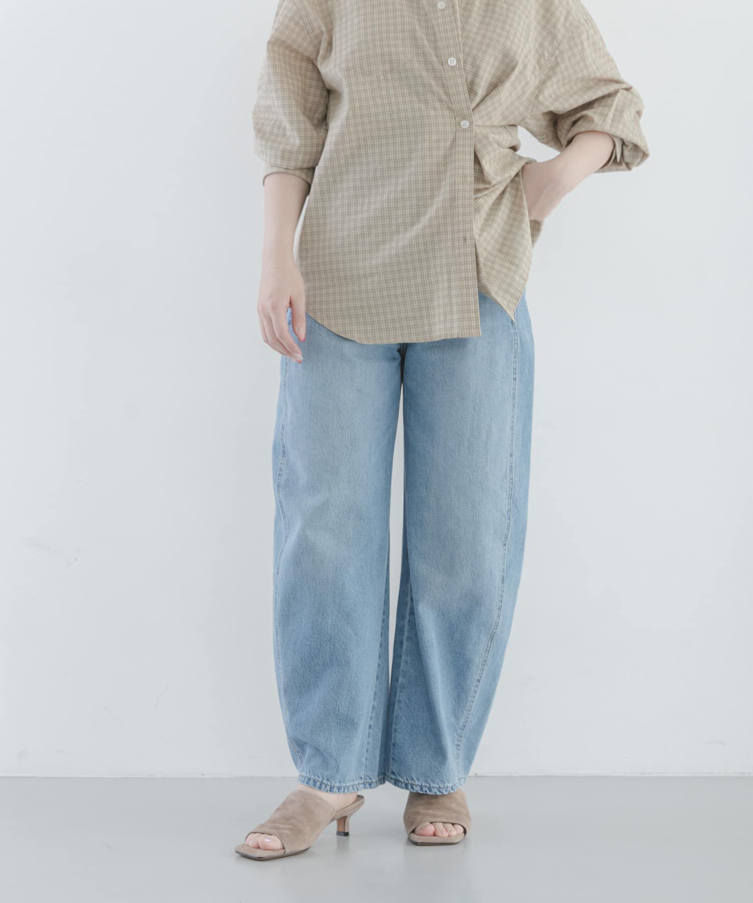 Sonny Label 「シームデザインバレルデニム」|デニム|