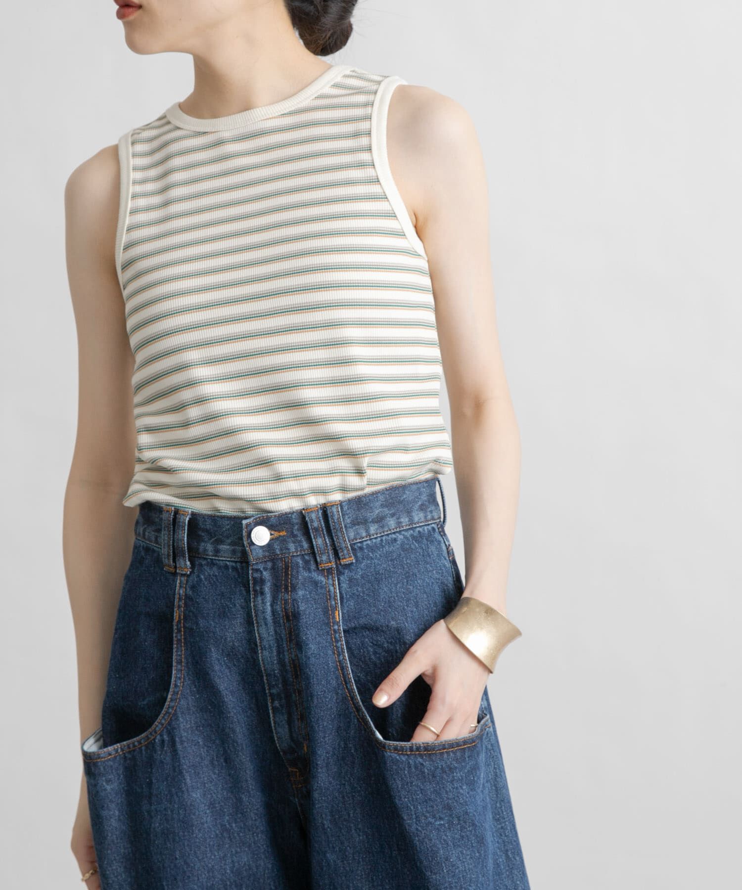  「クロップドタンクトップ」|タンクトップ|