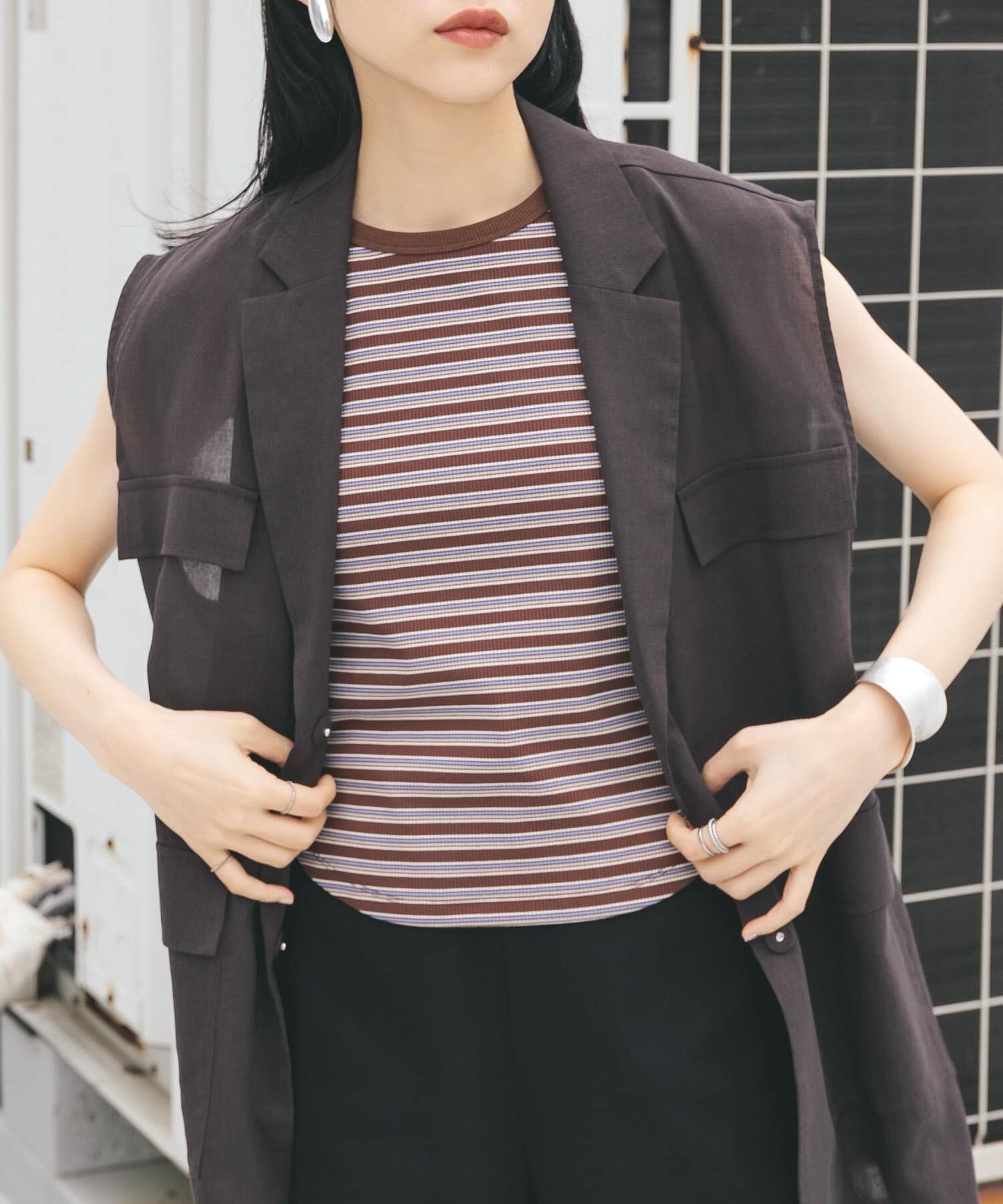  「クロップドタンクトップ」|タンクトップ|