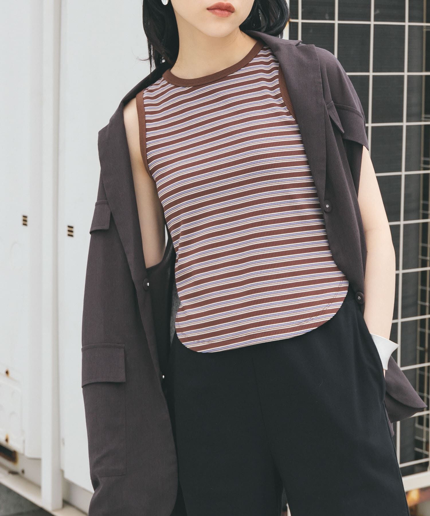  「クロップドタンクトップ」|タンクトップ|