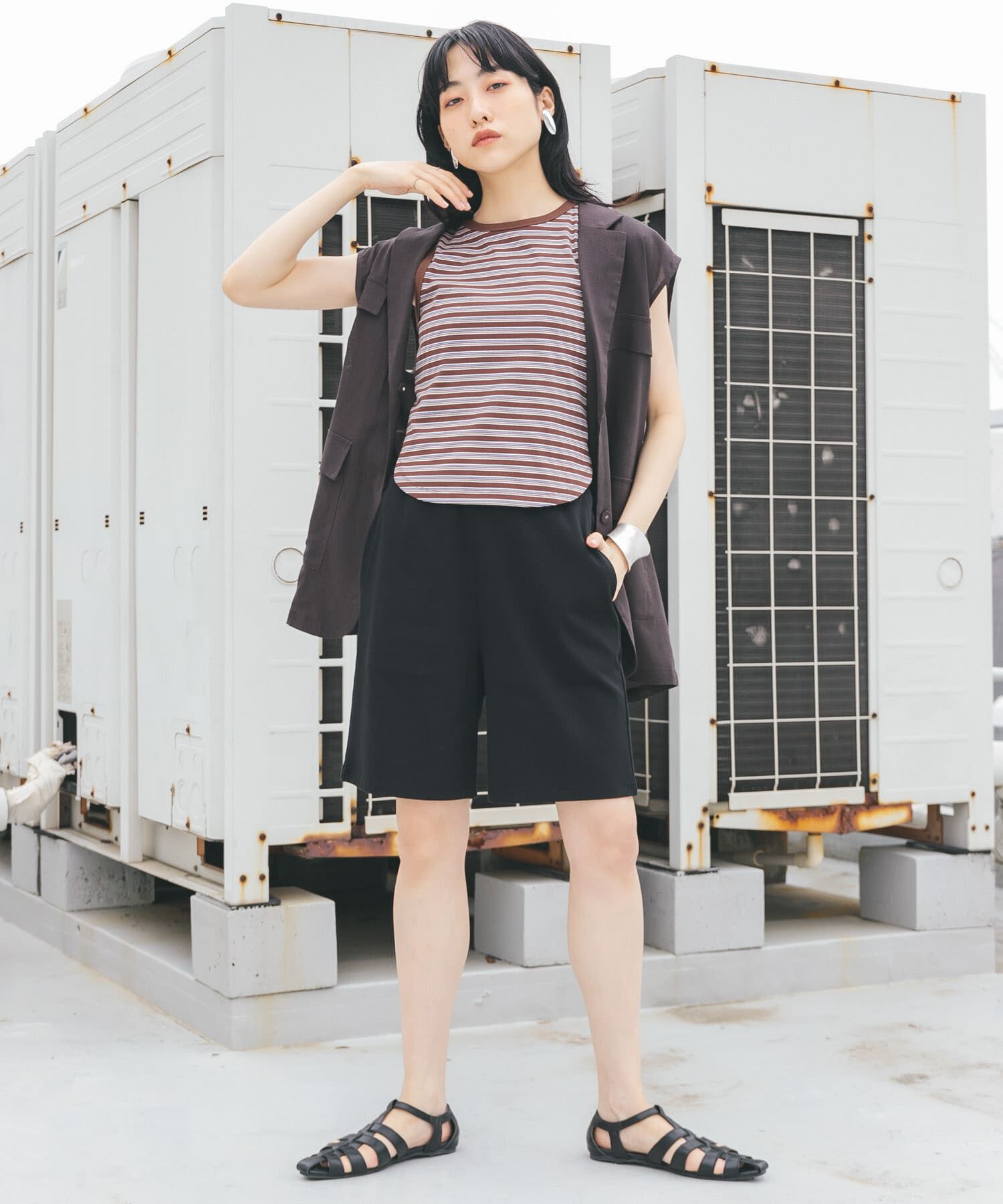  「クロップドタンクトップ」|タンクトップ|