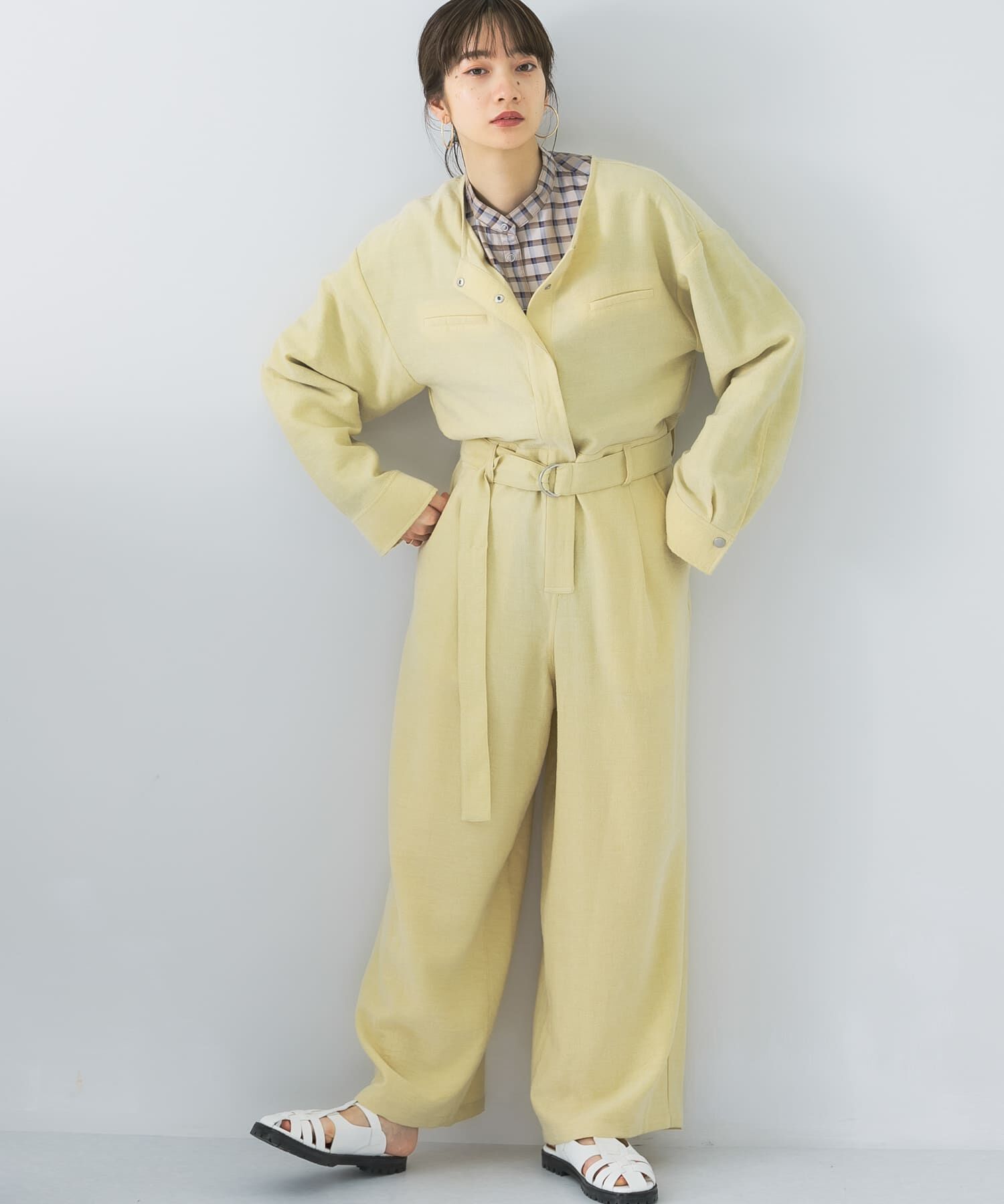  「BIGシルエットジャンプスーツ」|スカート|