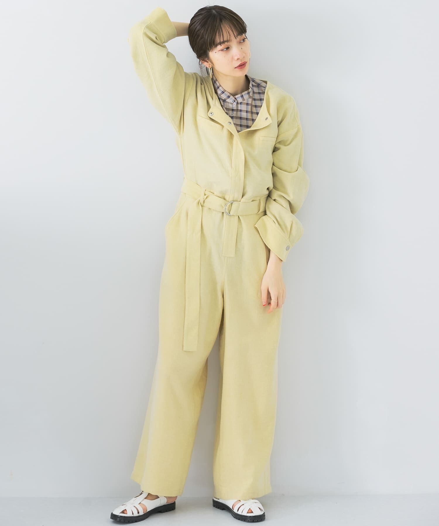  「BIGシルエットジャンプスーツ」|スカート|