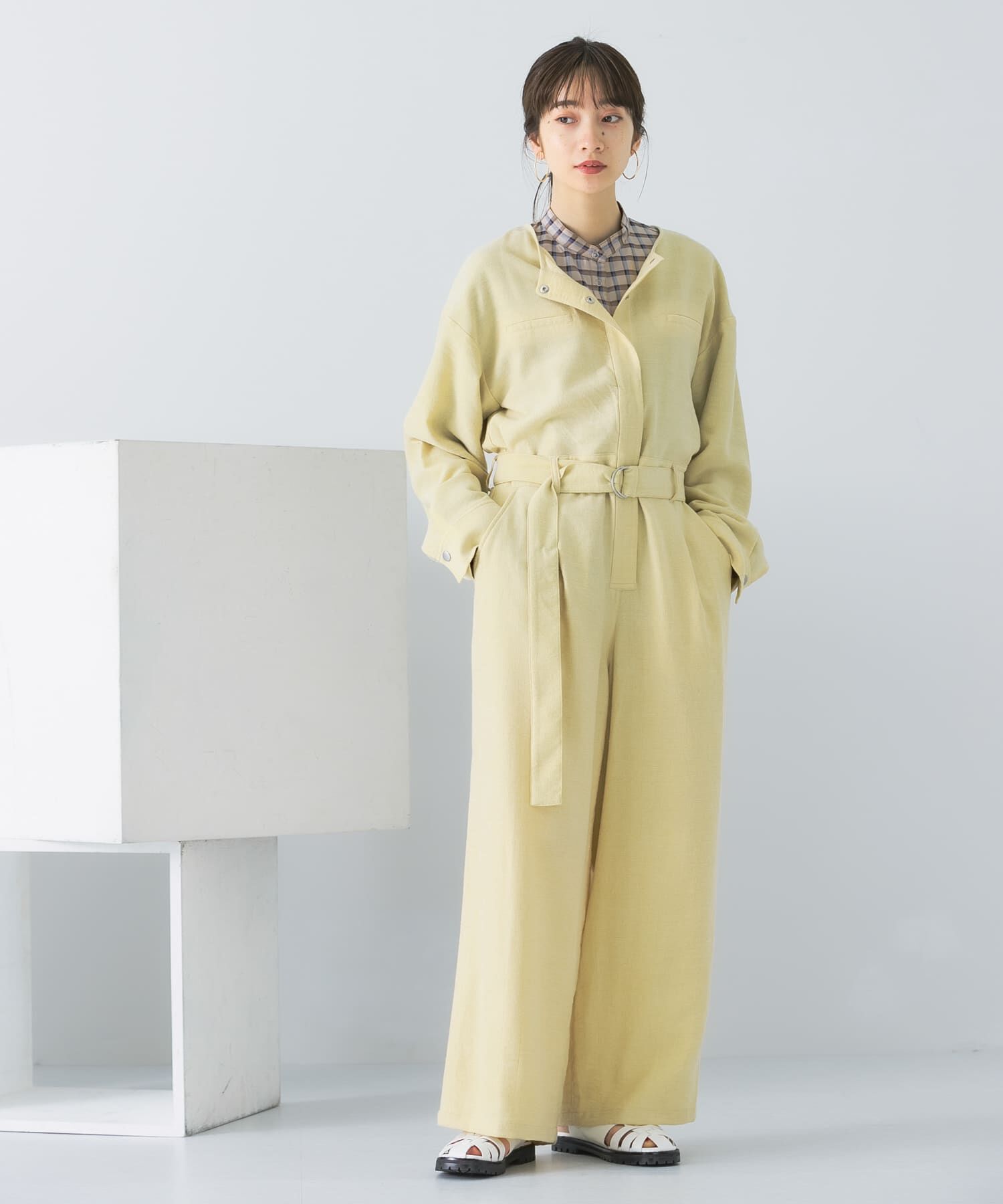  「BIGシルエットジャンプスーツ」|スカート|